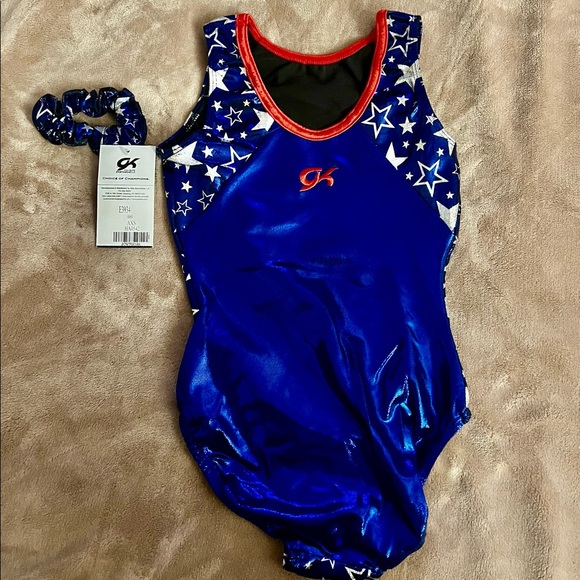 GK Other Nwt Gk Elite American Flag Gymnastics Leotard Poshmark